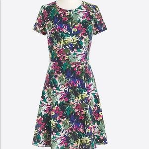 J crew factory printed flutter dress, sz 12, NWT